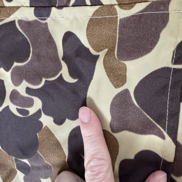 Vintage 80s Camo Rain Coat Camouflage Duck Hunting Jacket Mens XXL - Picture 9 of 9